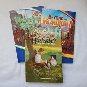 A Beka 5th Grade Reading Books 3 Book Lot BOOKs 5a, 5b & Noah Webster